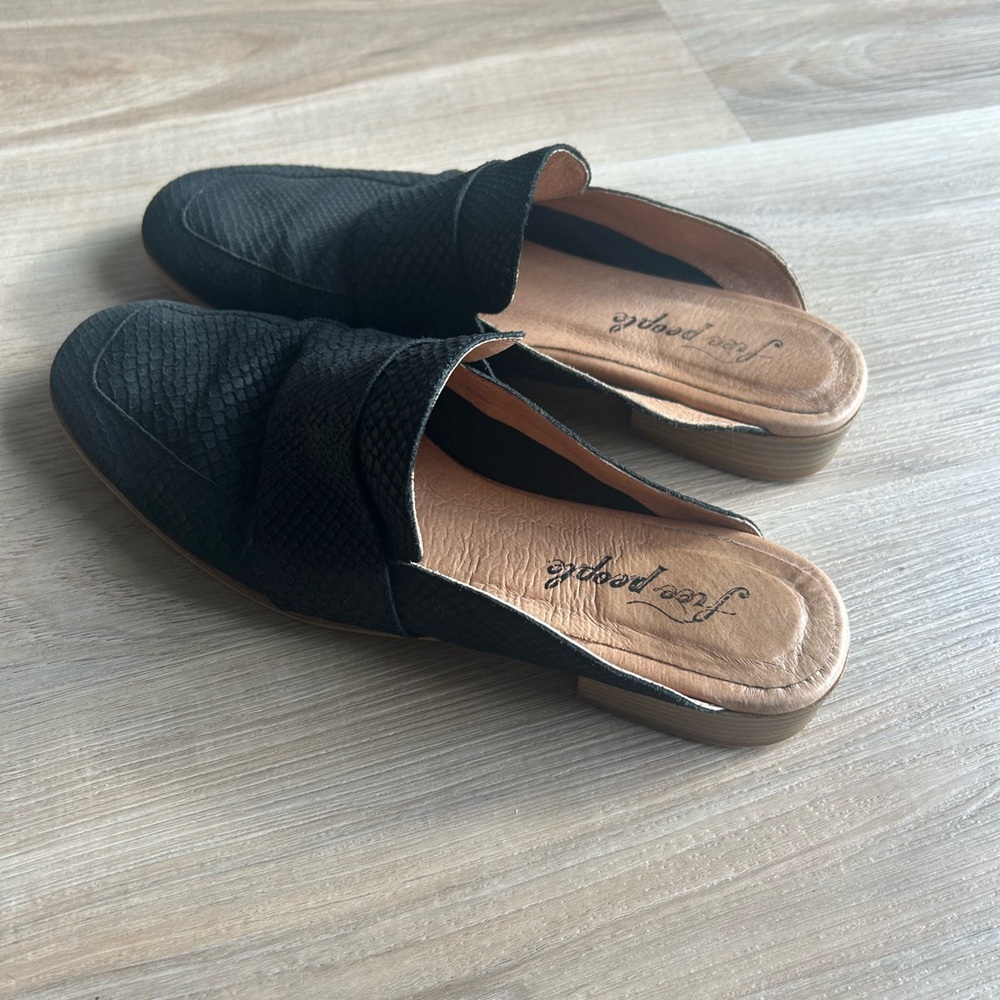 Free People Textured Mules